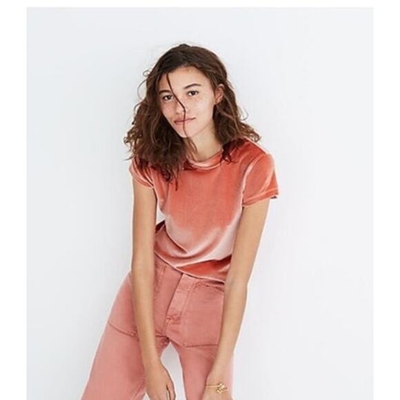 Madewell shirt blouse lot s xs yellow coral blouse Atlantic stripe Swiss dot - Picture 7 of 16